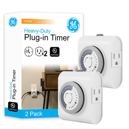 GE 24-Hour Heavy Duty Indoor Plug-in Mechanical Ti