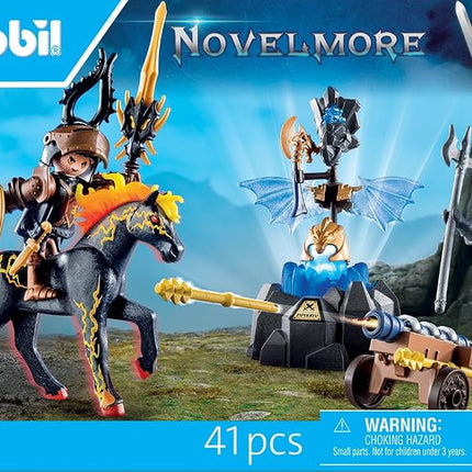 Playmobil 71645 Novelmore: Armoured Guard, including two knights, a horse, and valuable armour, action-packed play sets suitable for children ages 4+