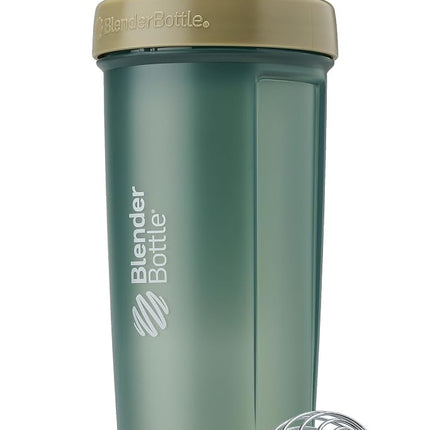 BlenderBottle Classic V2 Shaker Bottle Perfect for Protein Shakes and Pre Workout, 28oz, Full Color Tan