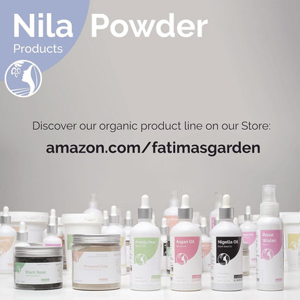 Fatima's Garden Pure Nila Indigo Powder 100g - Natural Moroccan Face & Hair Care Powder for Exfoliating and Moisturizing