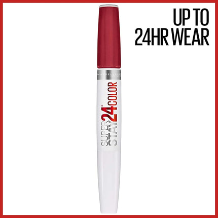 Maybelline New York Superstay 24, 2-Step Lipcolor, Keep Up The Flame 025, (Pack of 1)
