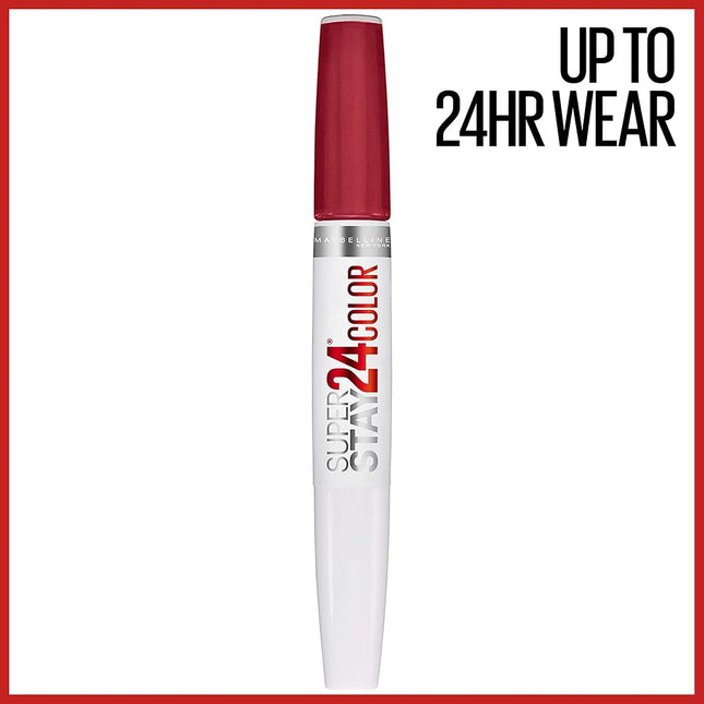 Maybelline New York Superstay 24, 2-Step Lipcolor, Keep Up The Flame 025, (Pack of 1)
