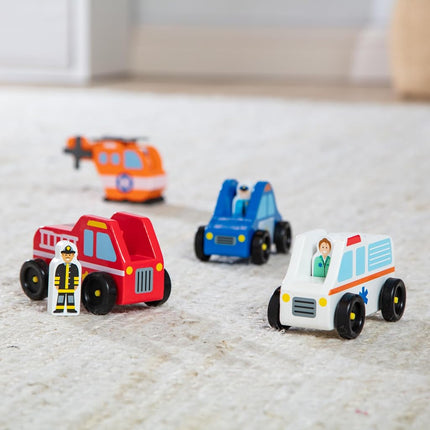Melissa & Doug Emergengy Vehicle Set