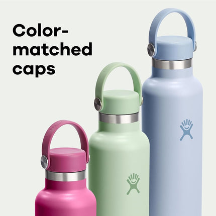 Hydro Flask Water Bottle - Insulated Stainless Steel - Non Spill, Leakproof in 21 Oz Nectar Orange