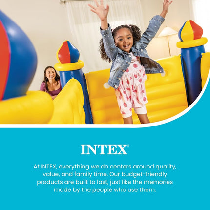 Intex Jump O Lene Castle Inflatable Bouncer, 69" X 69" X 53", for Ages 3-6