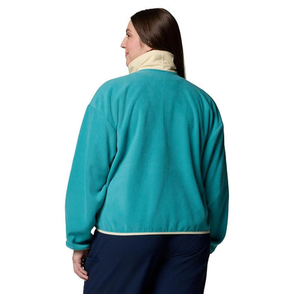 Columbia Women's Sequoia Grove Full Zip Fleece, Teal/Lemon Wash, Large