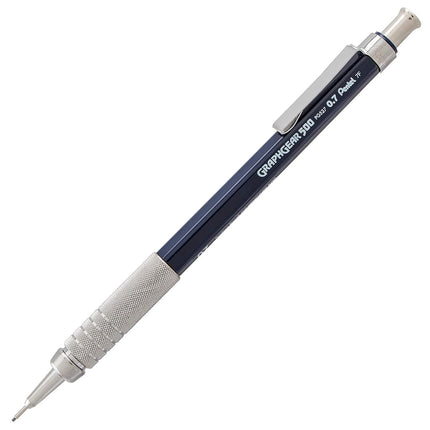 Pentel GraphGear 500 Mechanical Drafting Pencil, (0.7mm), Medium Line, Blue Barrel, Pack of 4 (PG527BP4C)