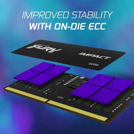 Kingston FURY Impact Notebook Laptop Memory RAM DDR5 6400MT/s 16GB CL38 Gaming SODIMM