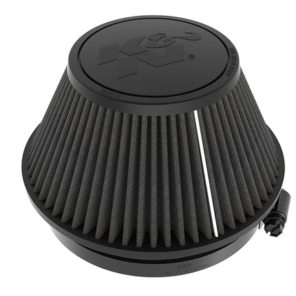 K&N Black Universal Dryflow Conical Air Filter 152mm flange, 191mm base, 114mm top, 102mm height (RU-3129HBK)