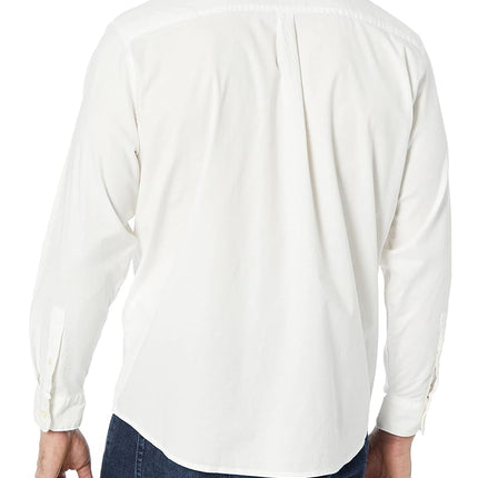 Camisa Dockers de manga larga para hombre, ajuste clásico, Signature Comfort Flex (tallas estándar y grandes), Lucent White - Lisa (Oxford), XXL
