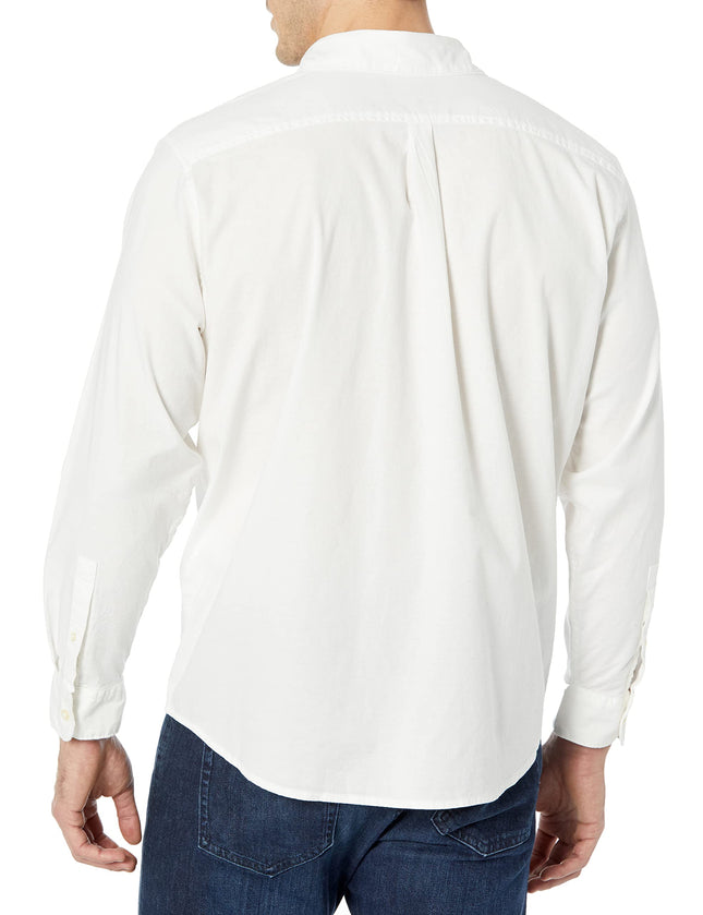 Dockers Men's Classic Fit Long Sleeve Signature Comfort Flex Shirt (Standard and Big & Tall), Lucent White - Solid (Oxford), XXL