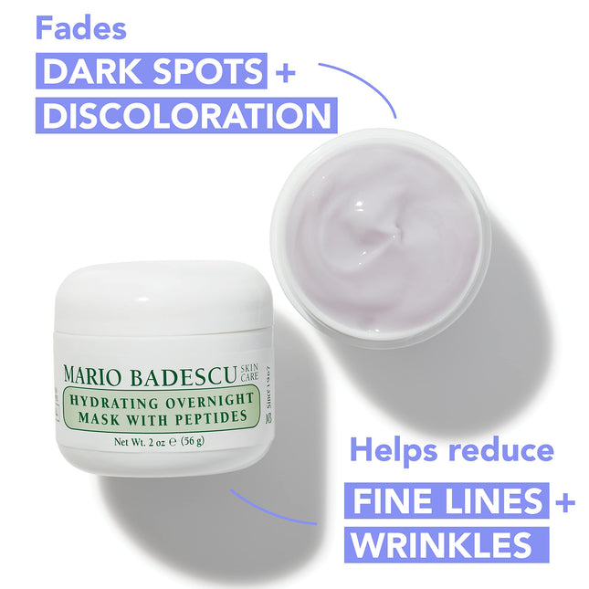 Mario Badescu Hydrating Overnight Mask With Peptides for Women 2 oz Mask
