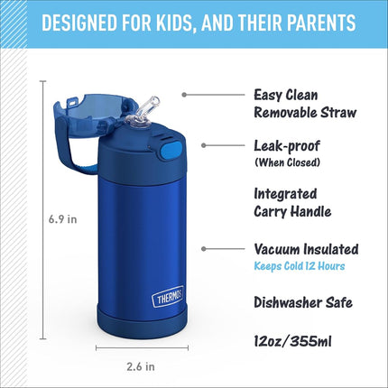 Thermos 12-Ounce Funtainer Bottle, Blue