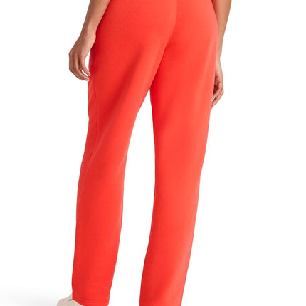 Reebok Apparel Women's Cozy Classic Sweatpant, Standard Fit, 30” Inseam, Midweight Cotton-Poly Fleece Fabric, Energy Red, Large