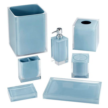 IZOD - Toothbrush Holder, Resin Countertop Accessories, Dorm Room Essentials, Modern Home Decor (Marina Collection, Blue)