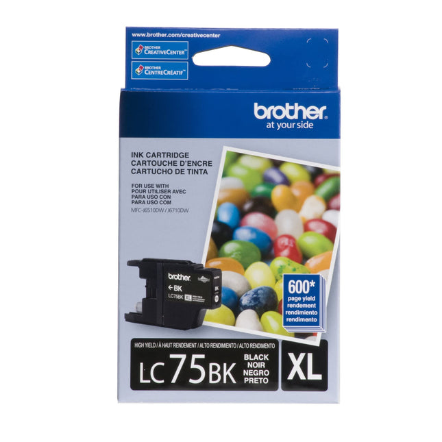 Brother Genuine High Yield Black Ink Cartridge, LC