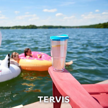 Tervis Gobelet individuel emblème Texas Tech University avec couvercle noir, 24 oz, transparent