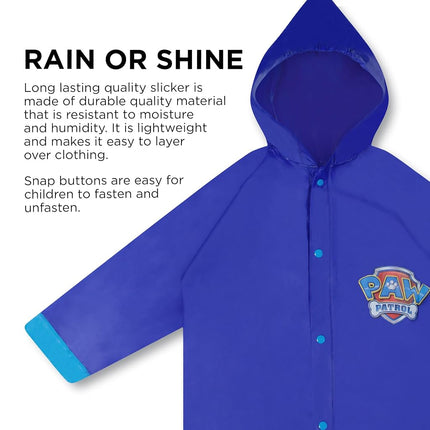 Set de Impermeable y Paraguas de Nickelodeon de La Patrulla Canina para Niño, Morado, Talla 6-7