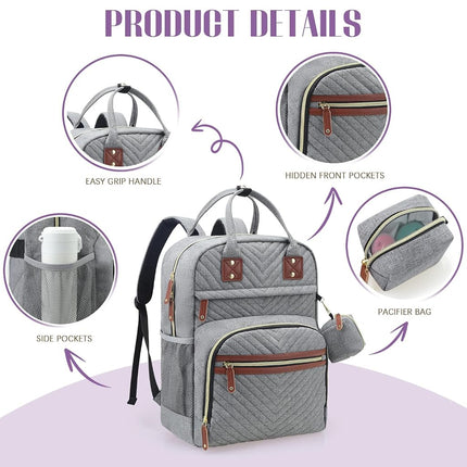 Tuwubi Diaper Bag Backpack, Baby Essentials Travel Tote Bag