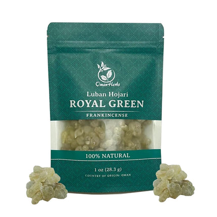 Royal Green Frankincense Hojari from Oman Boswelli