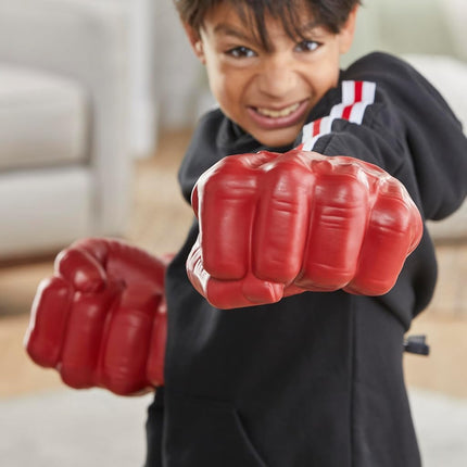 Capitan America Marvel Avengers Red Hulk Gamma Smash Fists Roleplay Toy For Kids Ages 5+, Pair Of Foam Hands With Easy-Grip Bands, Movie-Inspired Costume Accessory