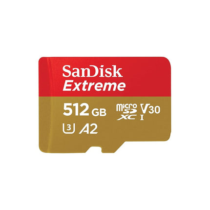 SANDISK 512GB Extreme microSD Card + Adapter, Up t