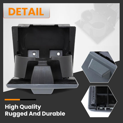 Soporte de taza para salpicadero ALMULOO compatible con Ford F250 F350 F450 F550 Super Duty 2008-2016, reemplazo para 8C3Z2513562AC BC3Z-2513562-AC