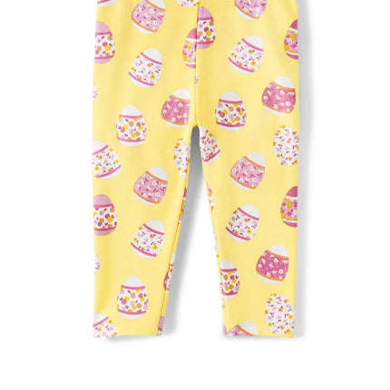 Gymboree - Leggings Capri para niñas y bebés, Sunshine Eggs, 6