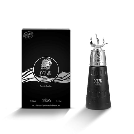 Nabeel Master Perfumer Collection - Ocean for Unisex - Arabian Perfume for Women & Men - Fragrance with Lemon, Pineapple, Aquatic, Bergamot, Amber Scent - Arabic Cologne - Travel Size -3.3oz EDP Spray
