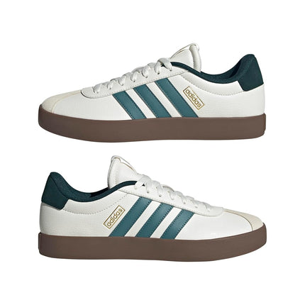 adidas Men's Vl Court 3.0 Core White/Preloved Teal/Aurora Ivy 6.5 UK 40 EU