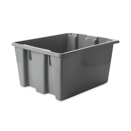 Caja apilable Rubbermaid Commercial Palletote para almacenamiento, 0,03 metros cúbicos, gris, FG172100GRAY