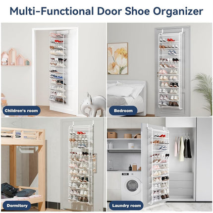 Whitmor, White 36-Pair Over The Door Shoe Organizer