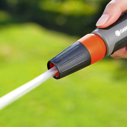 Gardena Cleaning Nozzle: Water Nozzle with infinitely Adjustable Jet, for Cleaning and Spraying, Water Stop, Frost Protection, Packaged (18300-20)