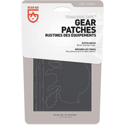 Gear Aid Tenacious Tape Gear Patches for Jacket Repair, Black Nylon, Wildlife, 3" x 20"