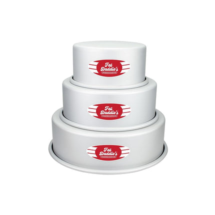 Fat Daddio's Anodized Aluminum 3-Tiered Round Cake