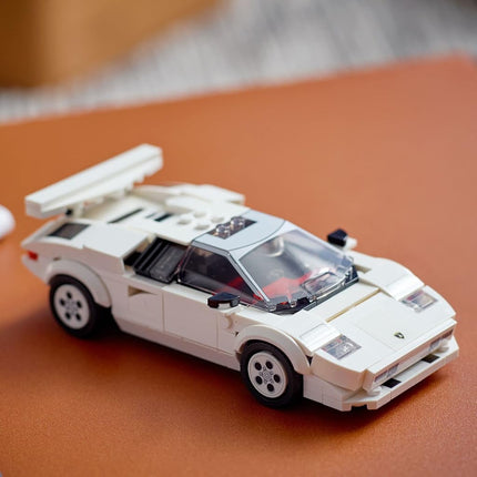 LEGO Speed Champions Lamborghini Countach 76908 Building Kit Age 8+ Includes a Driver Minifigure with Helmet and Wrench (262 Pieces)