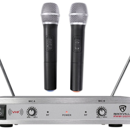 Rockville RWM1203VH Dual Wireless Handheld Microph
