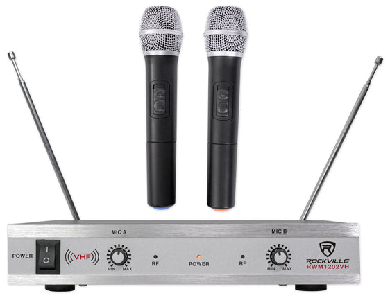 Rockville RWM1203VH Dual Wireless Handheld Microph