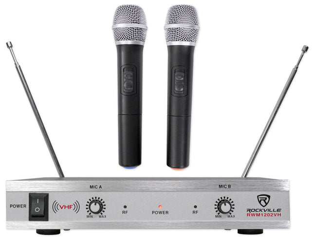 Rockville RWM1203VH Dual Wireless Handheld Microph