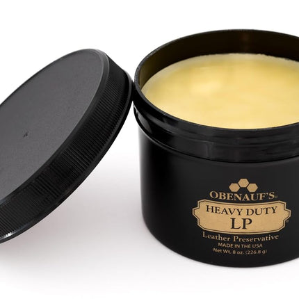 Obenauf's Heavy Duty LP Leather Conditioner Natural Oil Beeswax Formula (8oz)
