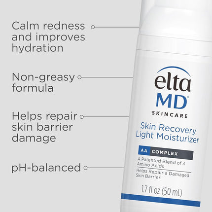 Skin Recovery Light Moisturizer by EltaMD for Unisex - 1.7 oz Moisturizer