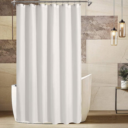 ALYVIA SPRING Waterproof Fabric Shower Curtain, 72" x 96", Soft and Lightweight Shower Curtain with Magnets, Machine Washable, White