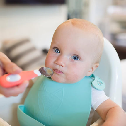 Dr. Brown's Designed to Nourish Soft-Grip Spoon and Fork Set,Blue & White