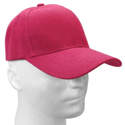 Falari Baseball Dad Cap Adjustable Size for Running Workouts and Outdoor Activities (One Size, 1pc Hot Pink)
