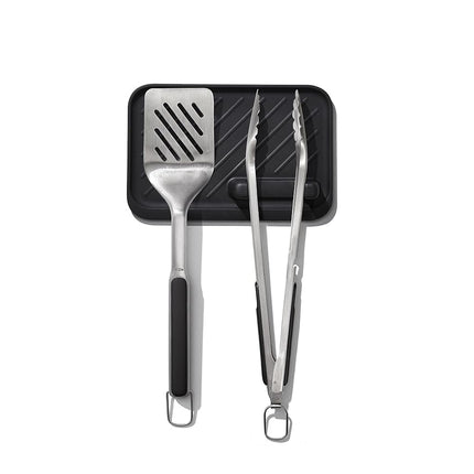 OXO Outdoor 3-Piece Grilling Tool Set with Tool Rest