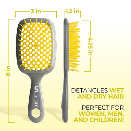 FHI Heat UnBrush Grey Handle, Yellow