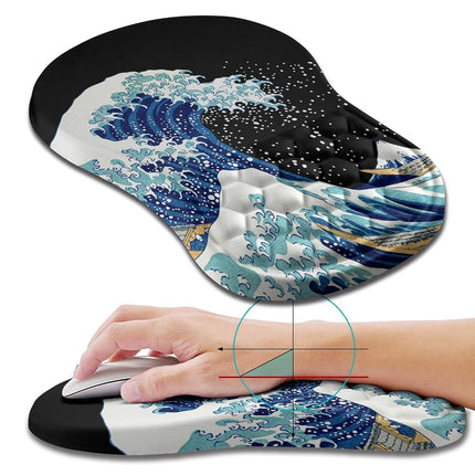 Hokafenle Ergonomic Mouse Pad Wrist Support, Wrist