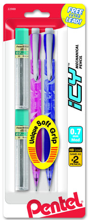 Pentel Icy Automatic Pencil with Lead, 0.7 mm, Ass