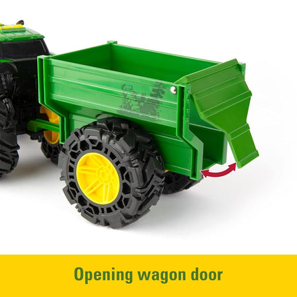 John Deere Kids 736 47353 Lights & Sounds Tractor with Wagon, red