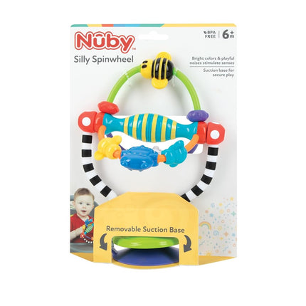Nuby Silly Spinwheel Highchair Toy – Suction Cup | Removable Base | Suitable from 6 Months Plus